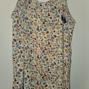 Colorful Floral Shoulder Tie Tank